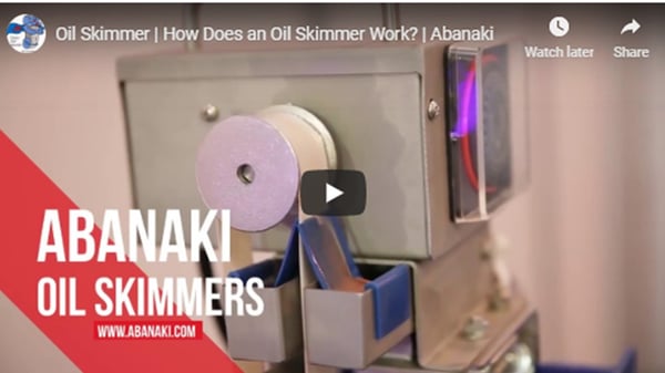 Abanaki oil skimmer applications video